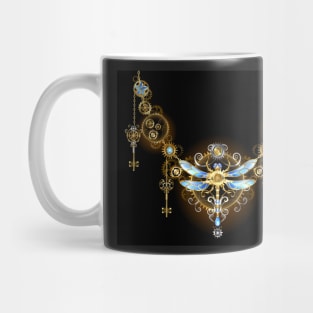 Symmetric Ornament with Dragonfly ( Steampunk ) Mug